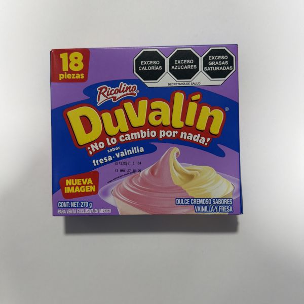 DUVALIN FRESA VAINILLA C/18 RICOLINO