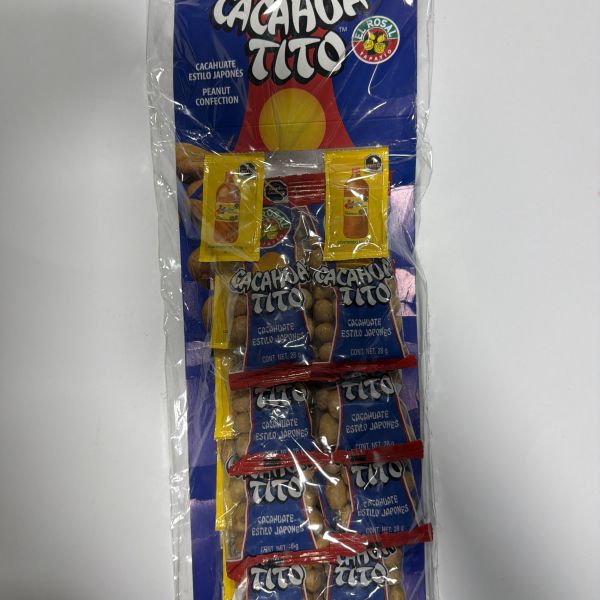 CACAHUATE TITO TIRA C/20 PZS EL ROSAL