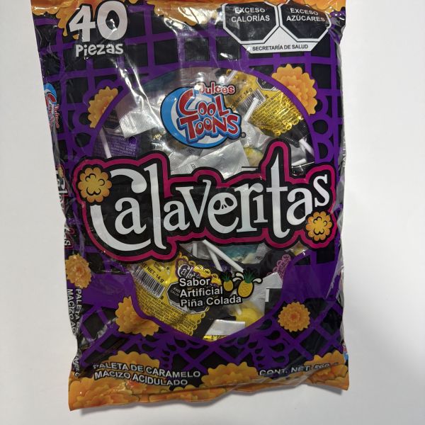 PALETA CALAVERITAS C/40 COOL TOONS