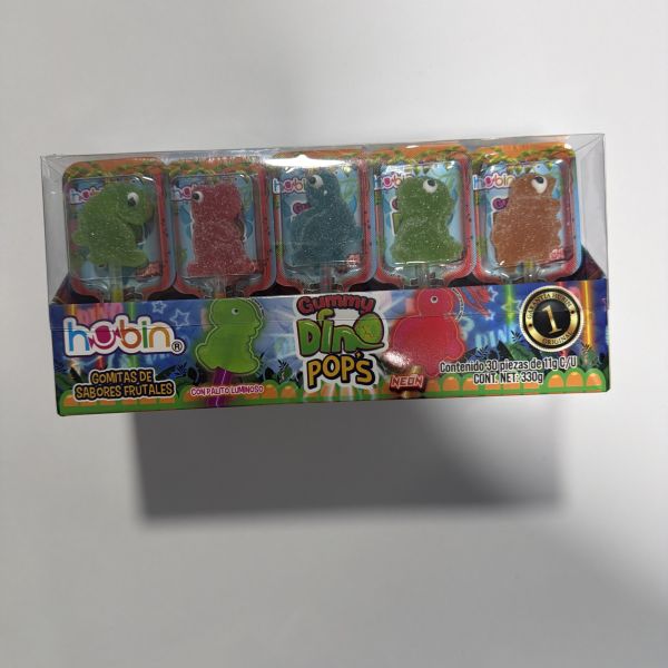 GUMMY DINO POP NEON  C/30 HUBIN