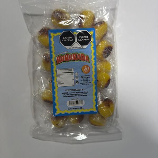 KOKOKADA BOLA AMARILLA 400 GRS C/20 KOKITO