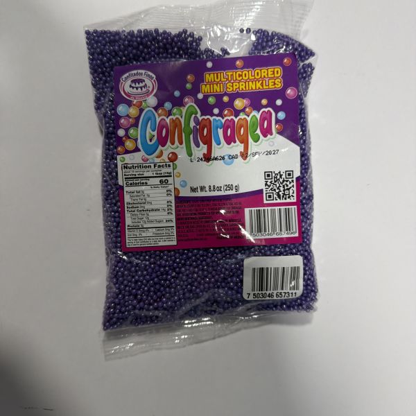 CONFIGRAGEA NACARADA MORADA C/250 GRS CONFITADOS