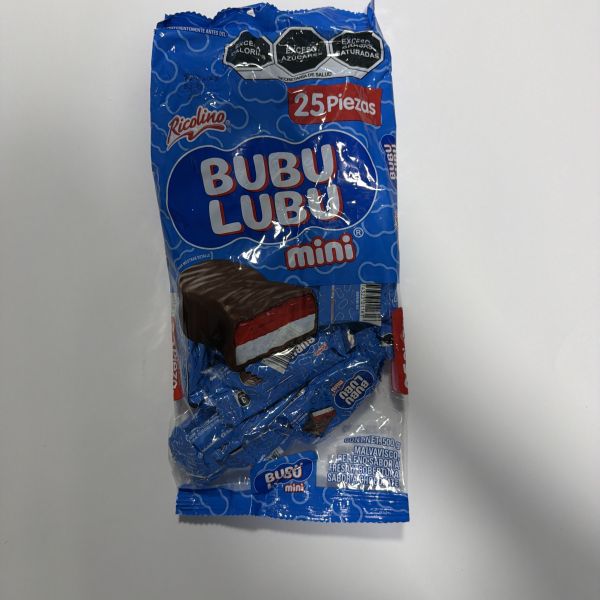 MINI BUBULUBU 20 GRS PIÑATERO C/25 RICOLINO